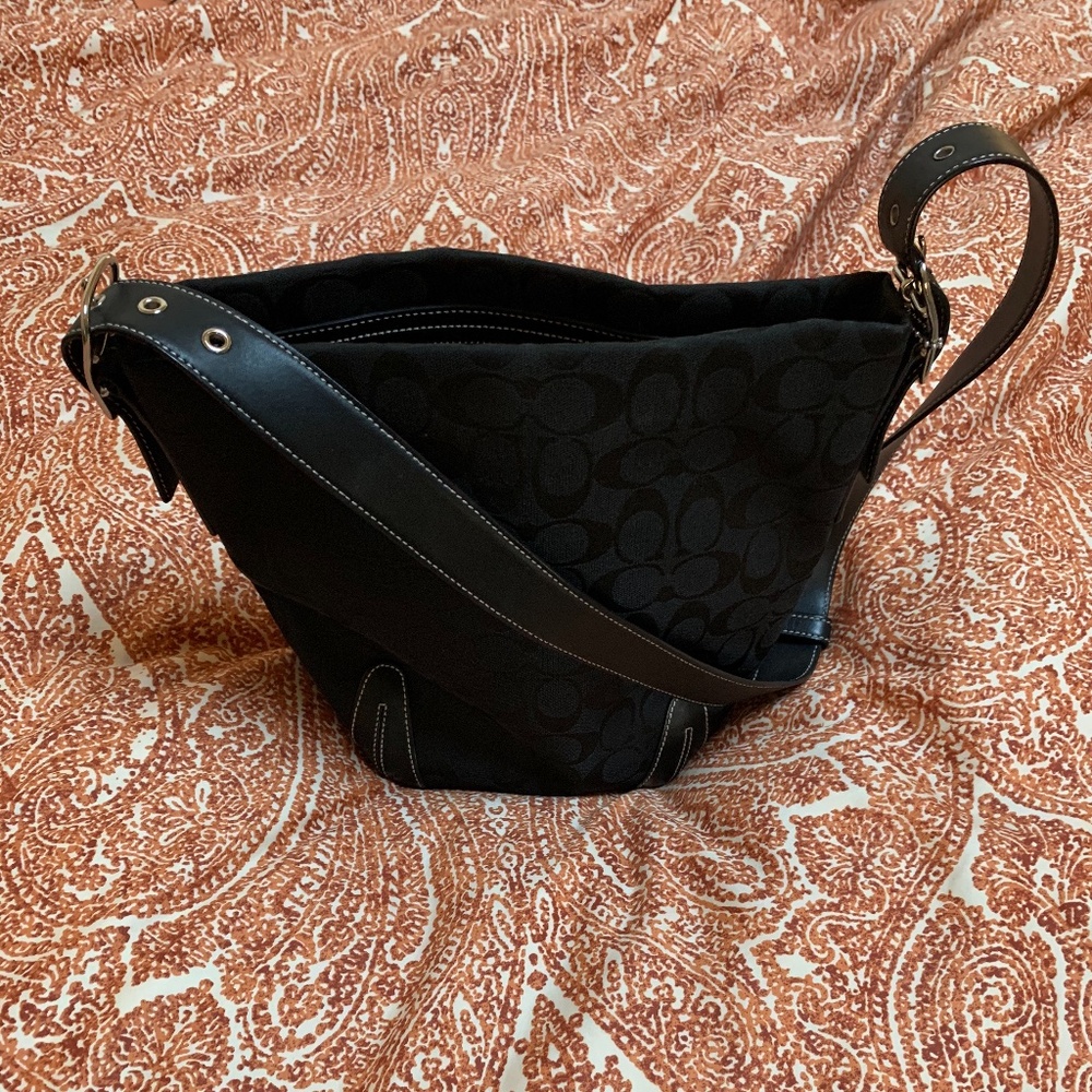 COACH Signature Bucket Shoulder Bag #E055-6076